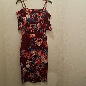 Super stretchy not see through off shoulder dress